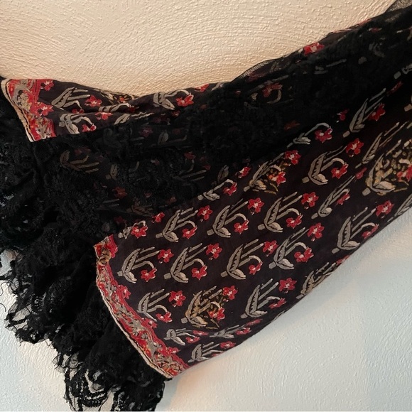 Free People Nomad Child Boho Floral Lace Tunic XS oversized - Picture 16 of 16